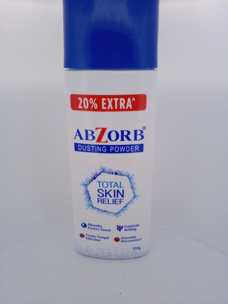 ABZORB DUSTING POWDER - 1 BOTTLE OF 120g