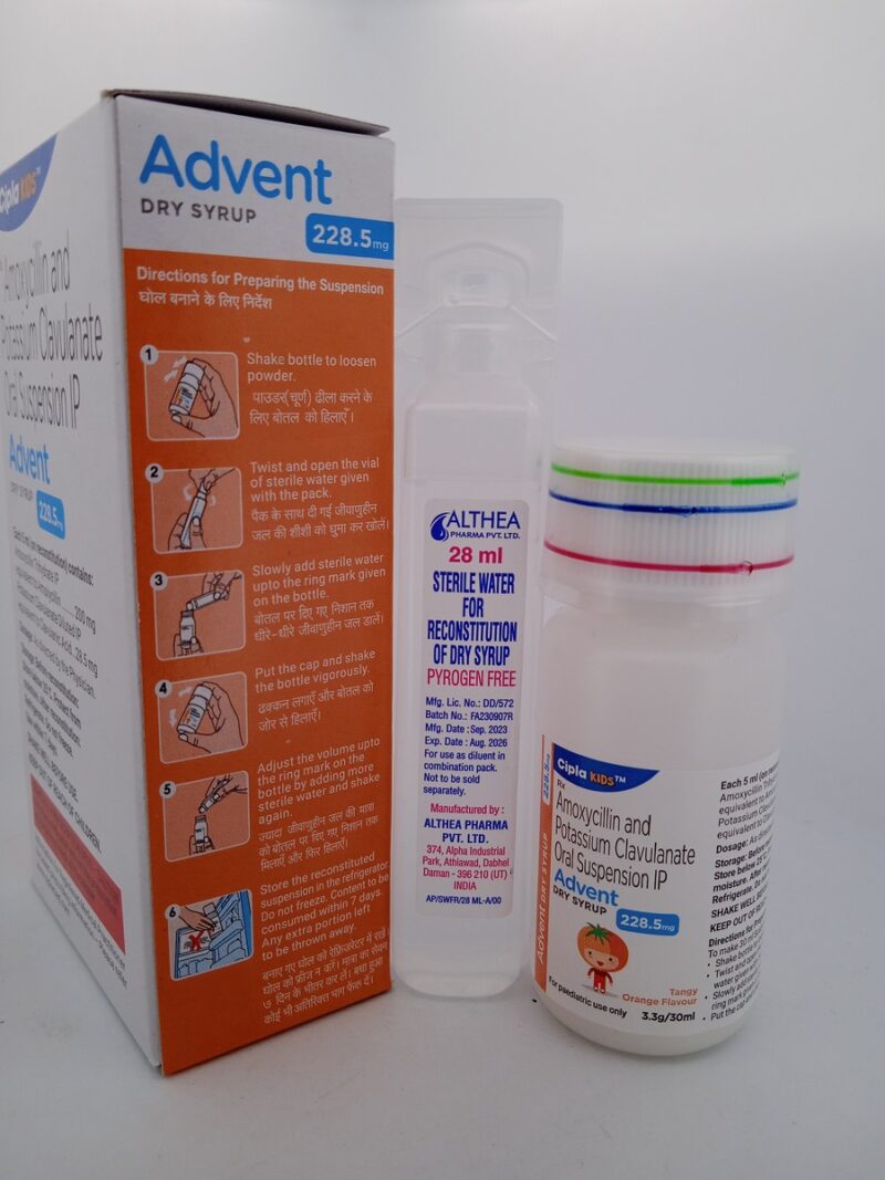 ADVENT DRY SYRUP 228.5 MG - 1 BOTTLE OF 3.3g/30ML - Image 3