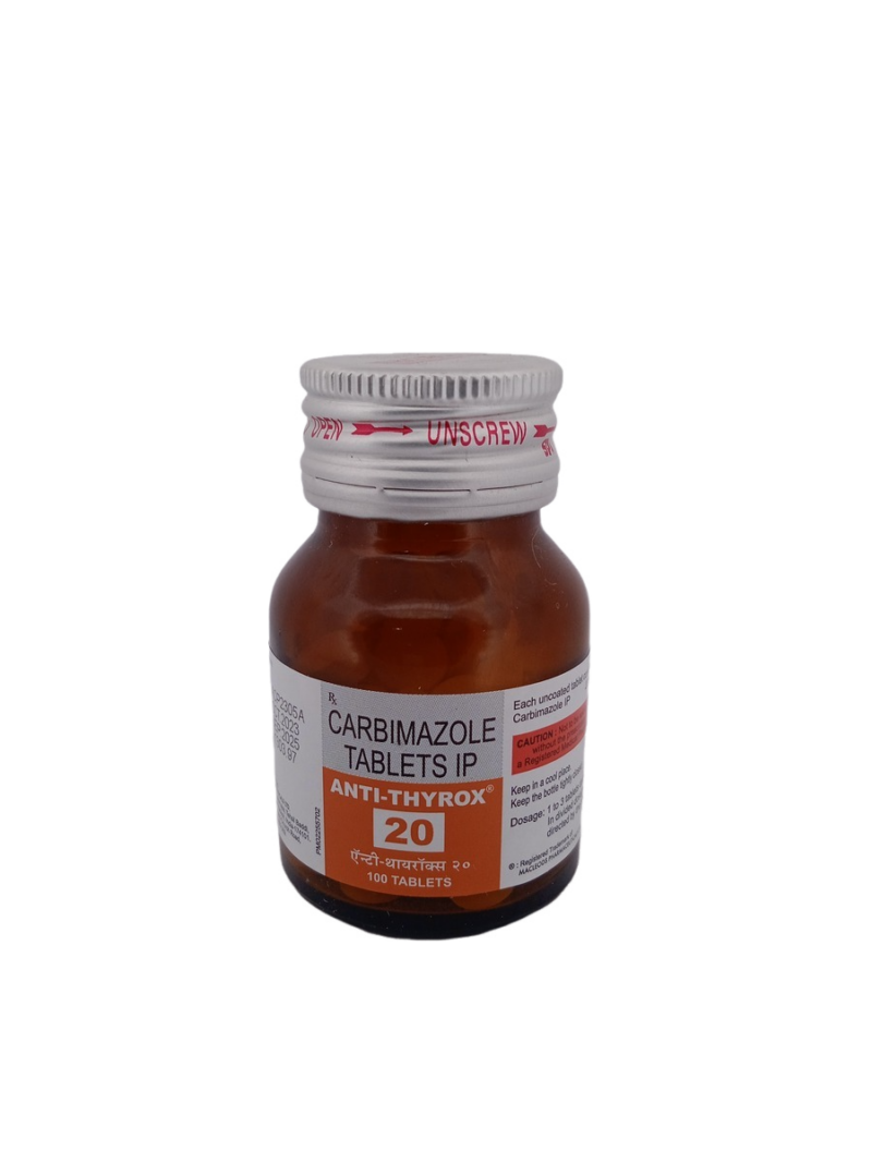 ANTI-THYROX 20 MG - 1 BOTTLE OF 100 TABLETS