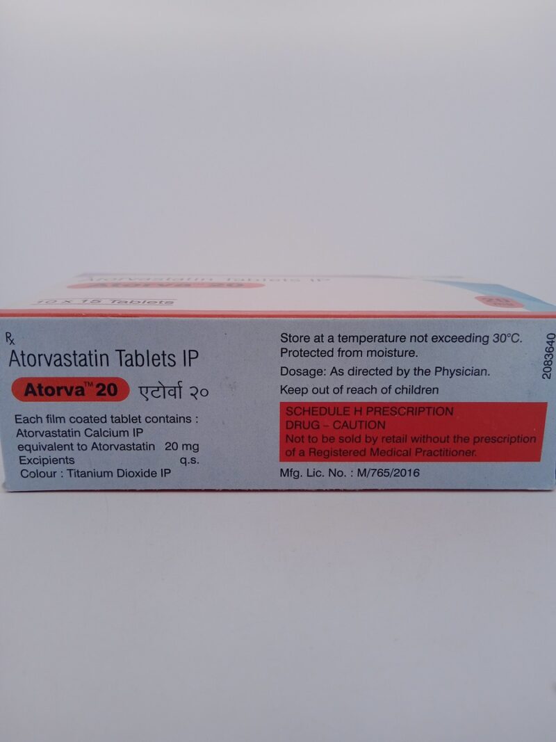 ATORVA 20 MG - 15 TABLETS - Image 3