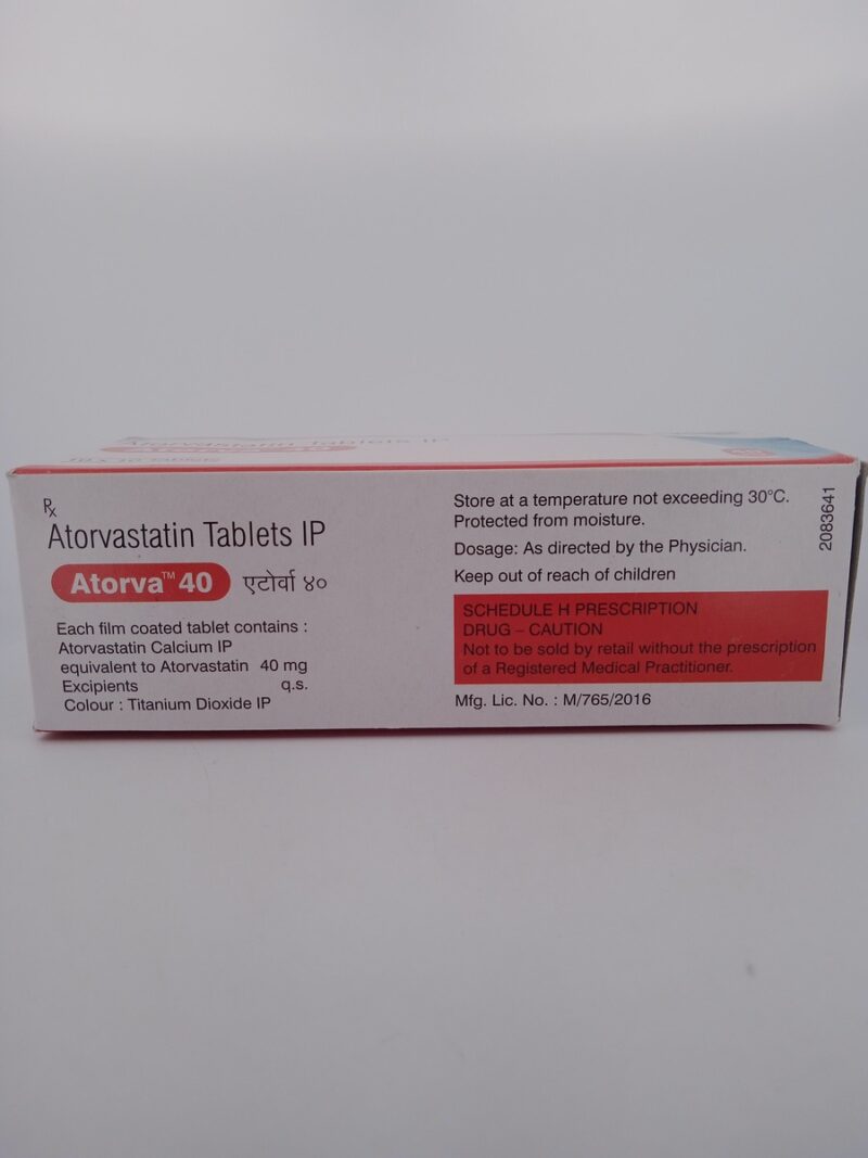 ATORVA 40 MG - 10 TABLETS - Image 3