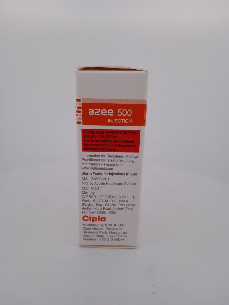 AZEE 500 INJECTION - 1 VIAL - Image 4