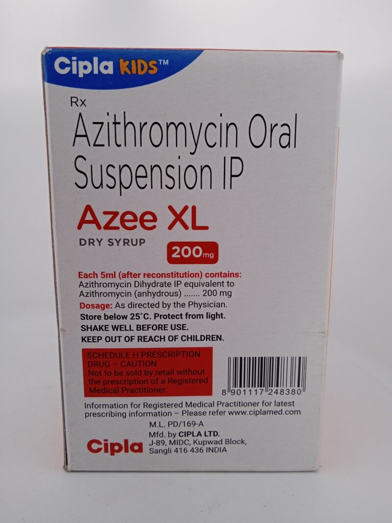 AZEE XL DRY SYRUP 200 MG - 1 BOTTLE OF 22g/30ML - Image 4