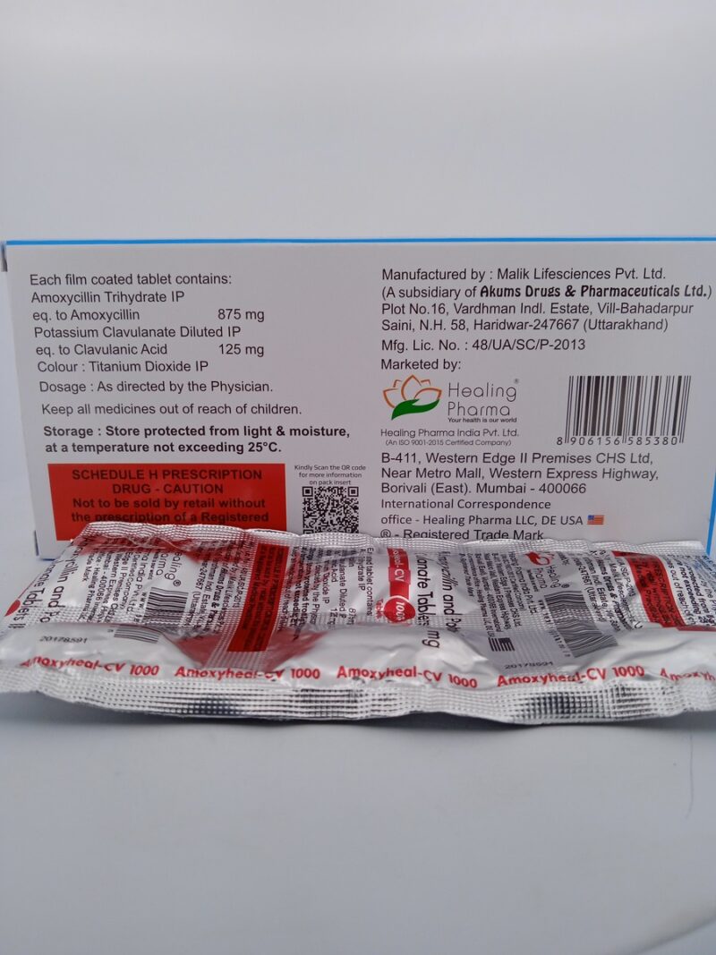 AMOXYHEAL CV 1000 MG - 6 TABLET - Image 4