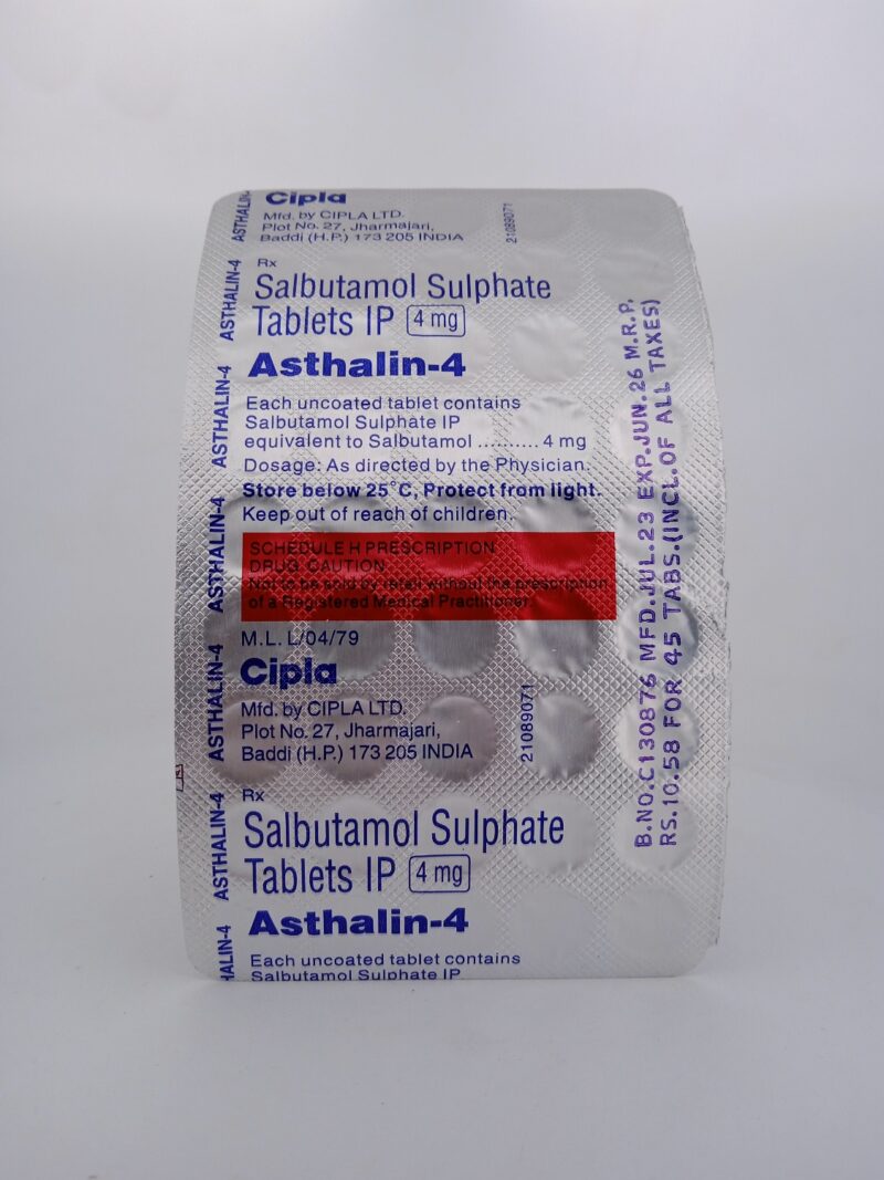 ASTHALIN 4MG - 45 TABLETS - Image 2