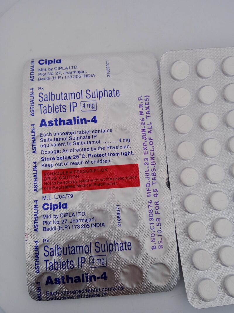 ASTHALIN 4MG - 45 TABLETS - Image 4