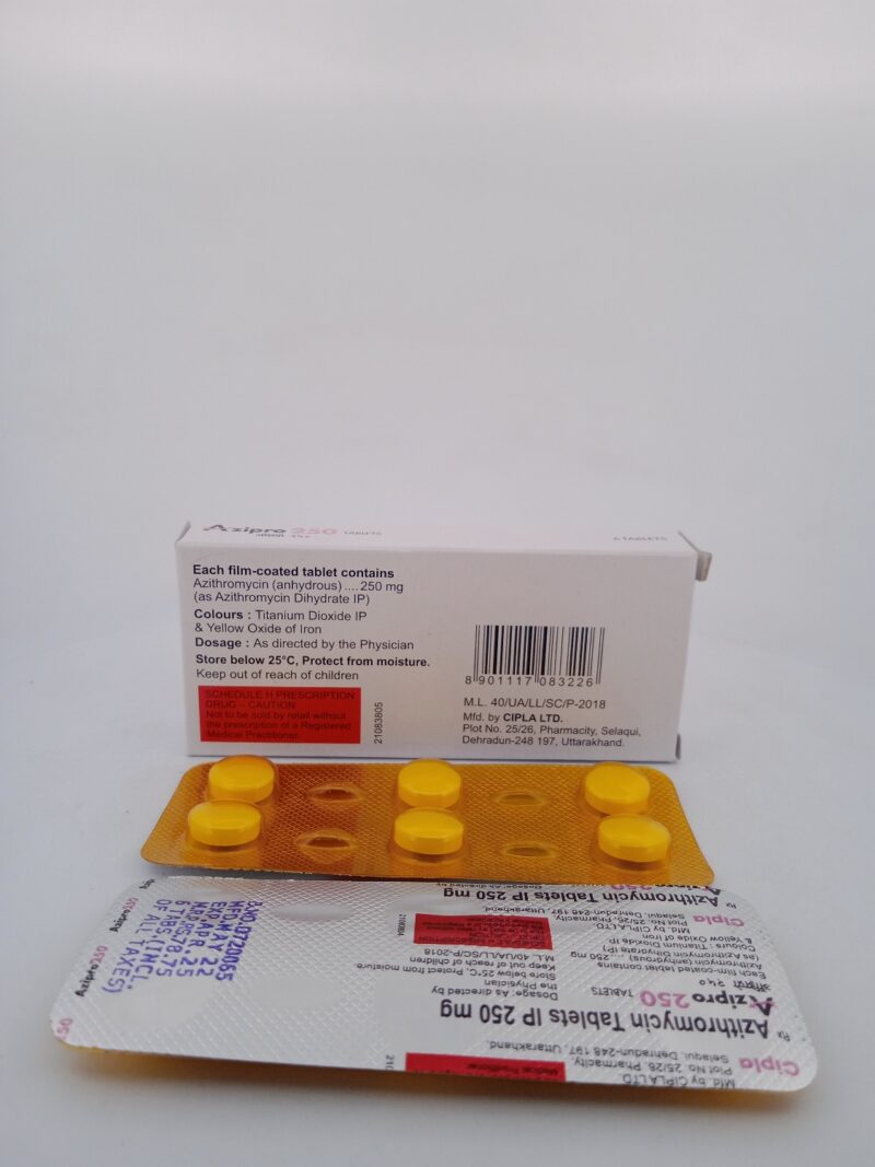 AZIPRO 250 MG - 6 TABLETS - Image 4