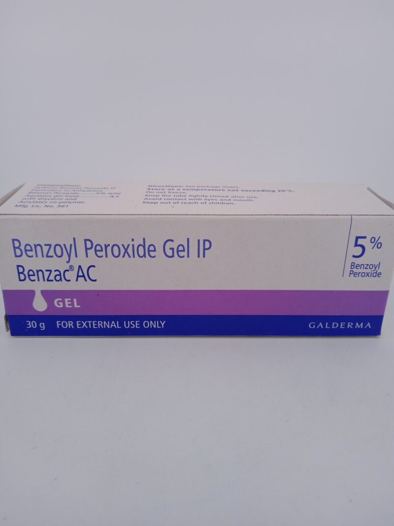 BENZAC AC 5% GEL - 1 TUBE OF 30gm