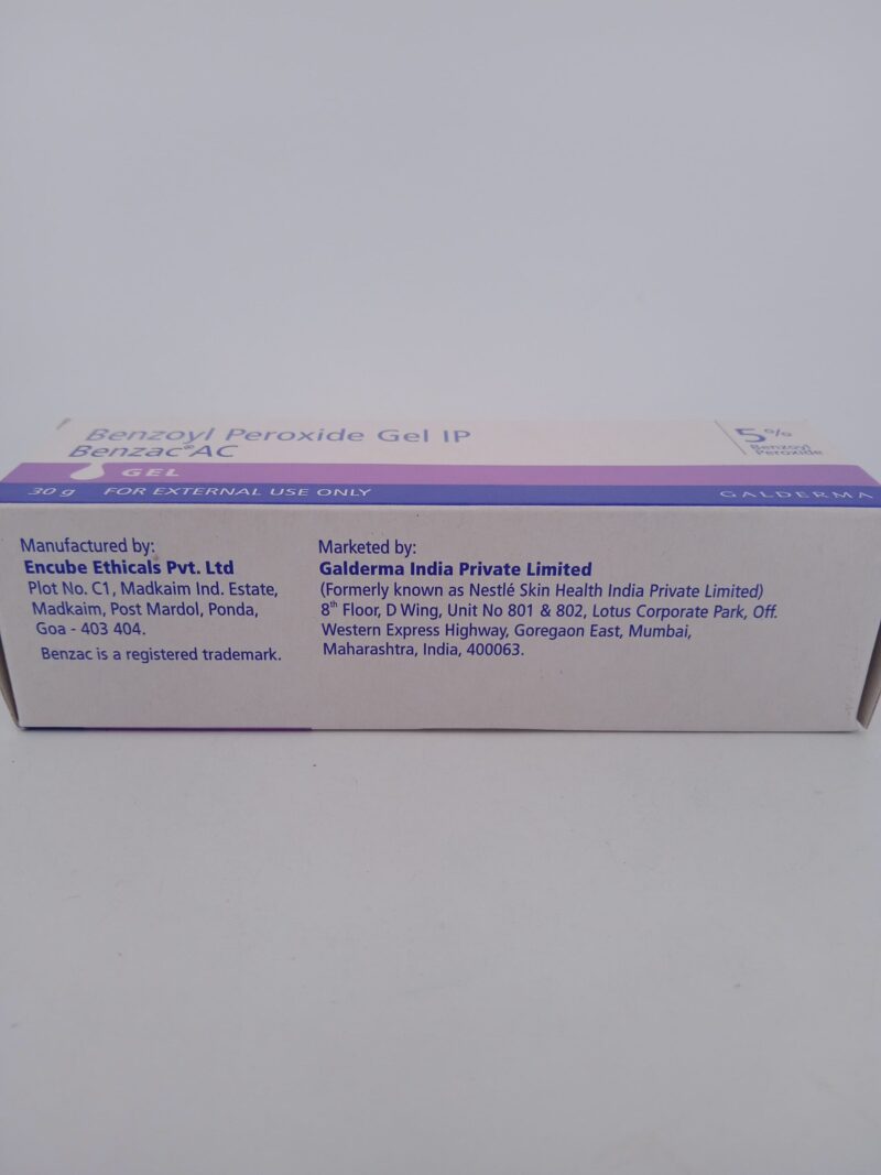 BENZAC AC 5% GEL - 1 TUBE OF 30gm - Image 4