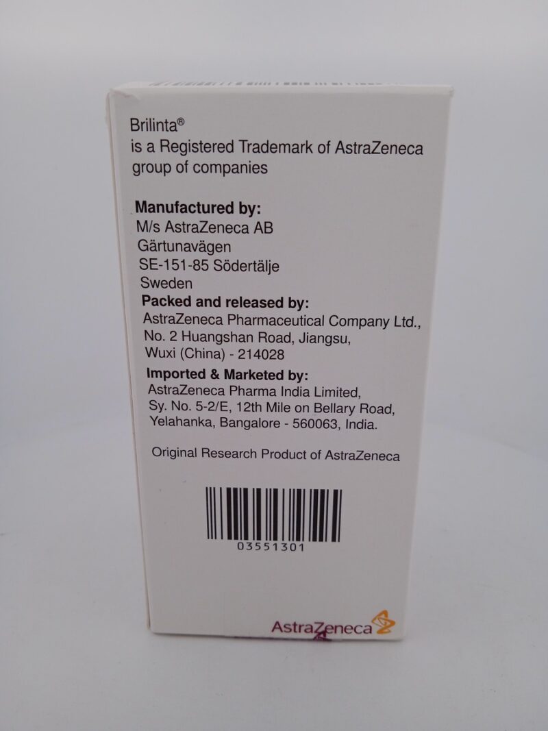 BRILINTA 90 MG - 1 BOTTLE OF 180 TABLETS - Image 3