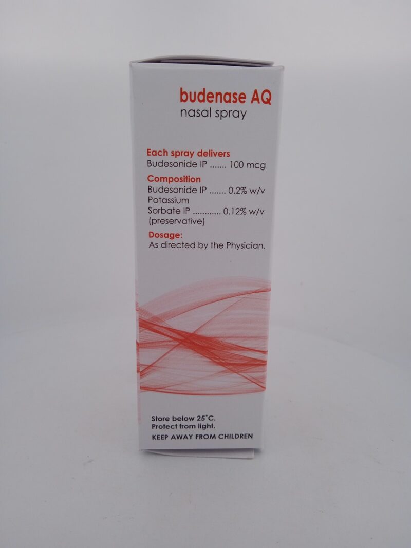 BUDENASE AQ 100 MCG - 1 NASAL SPRAY OF 7.5ML - Image 3