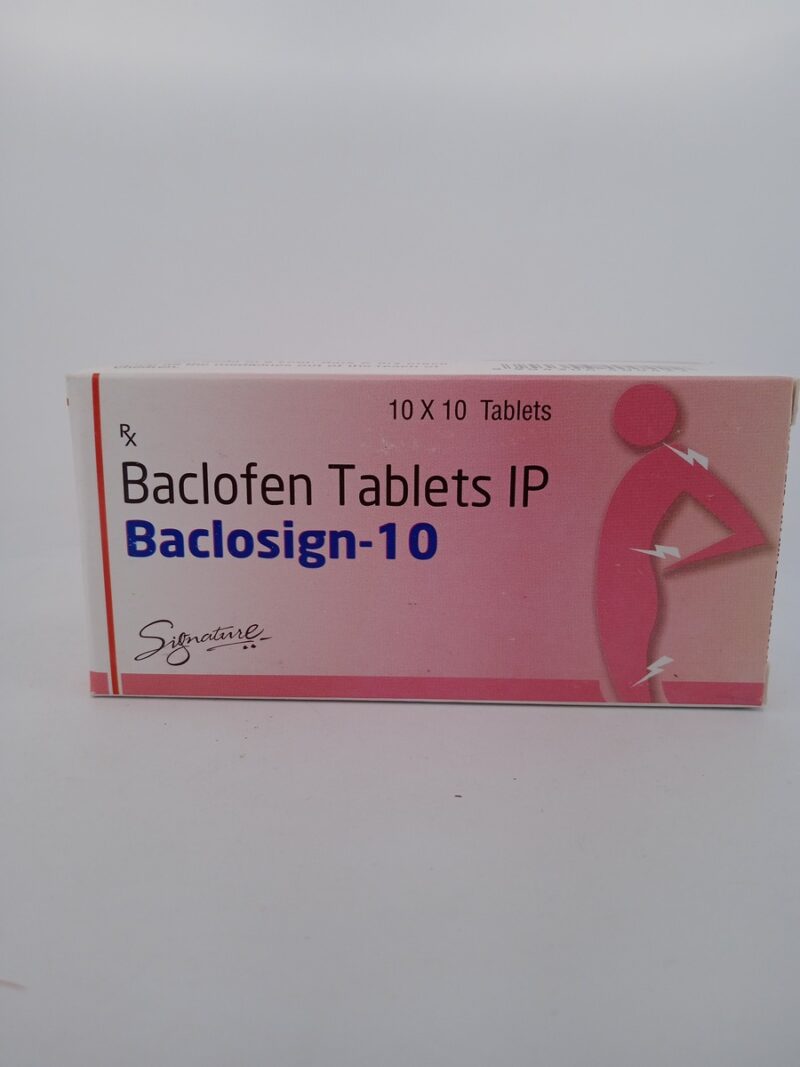 BACLOSIGN 10 MG - 10 TABLETS