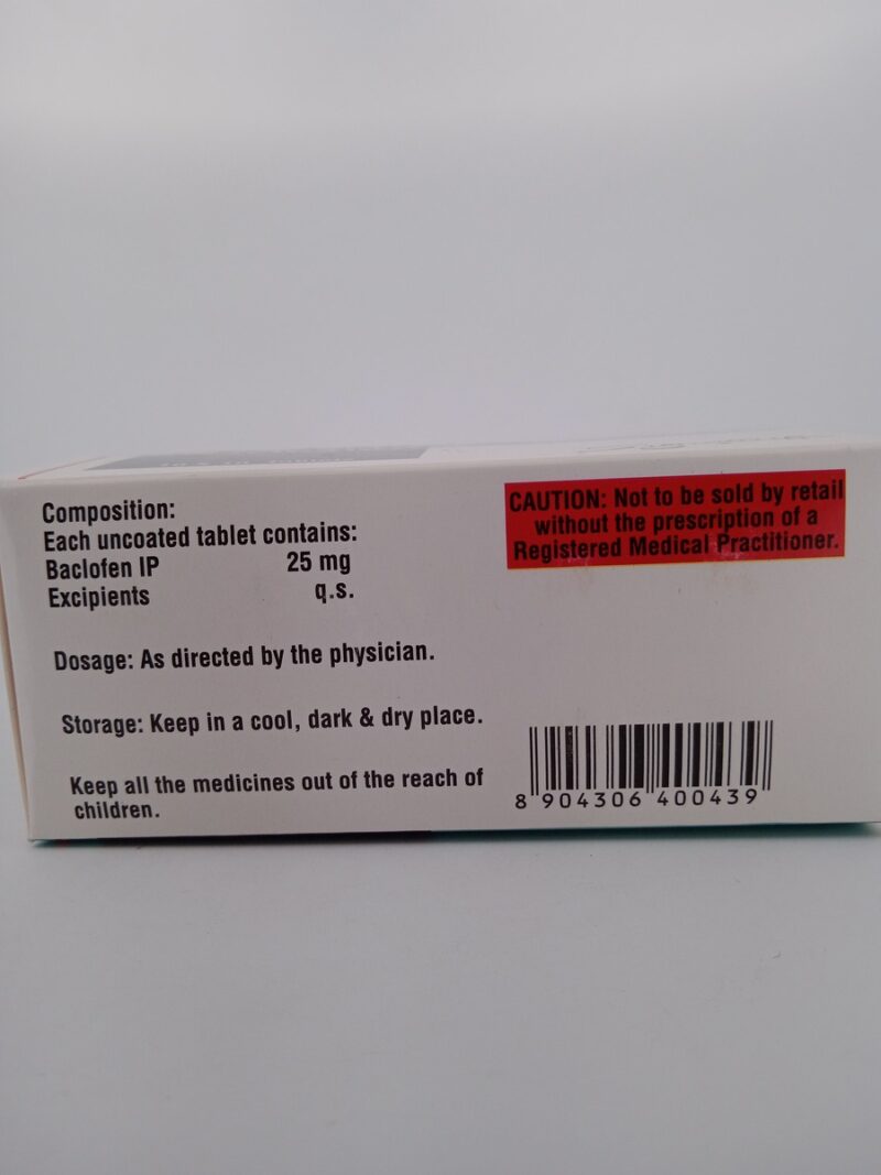 BACLOSIGN 25 MG - 10 TABLETS - Image 4