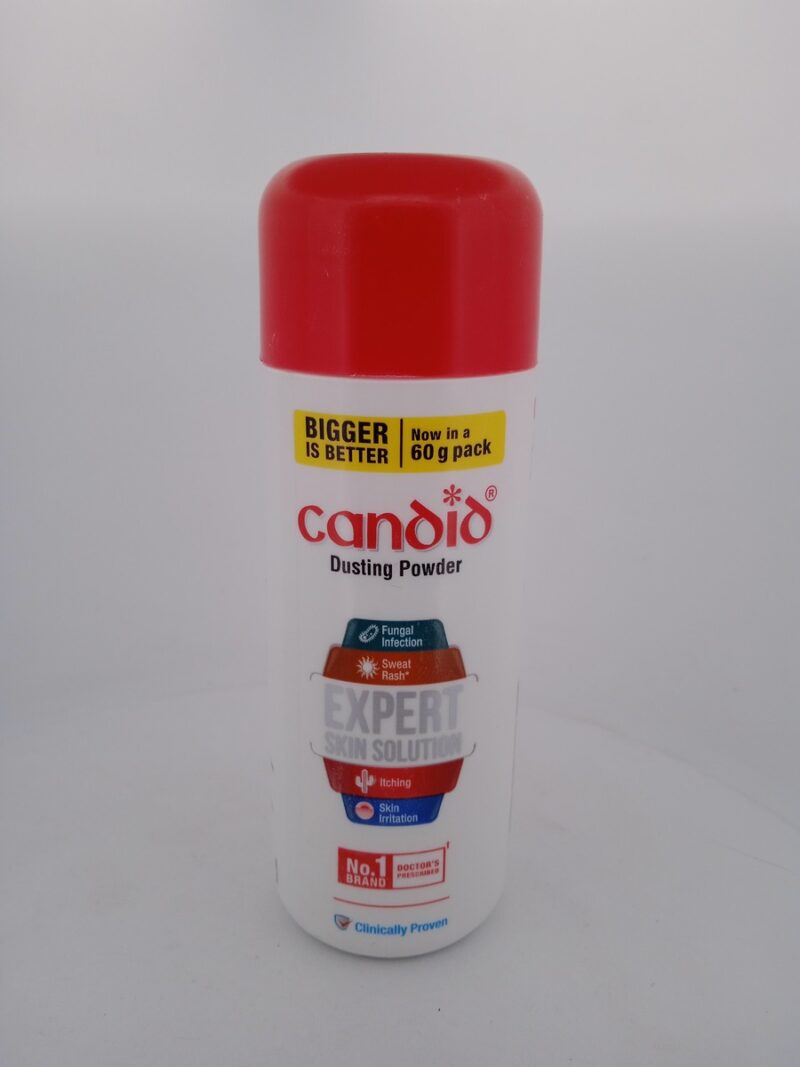 CANDID DUSTING POWDER - 1 BOTTLE OF 60g