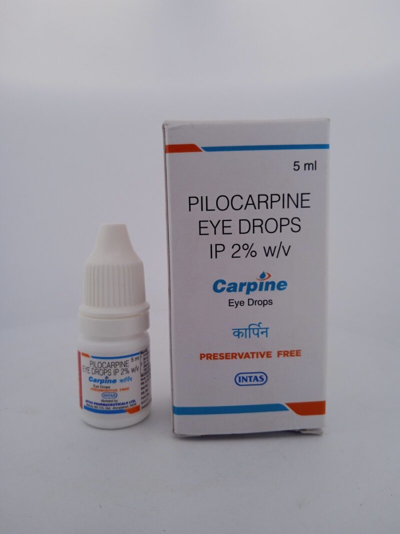 CARPINE EYE DROPS - 1 BOTTLE OF 5ML - Image 2