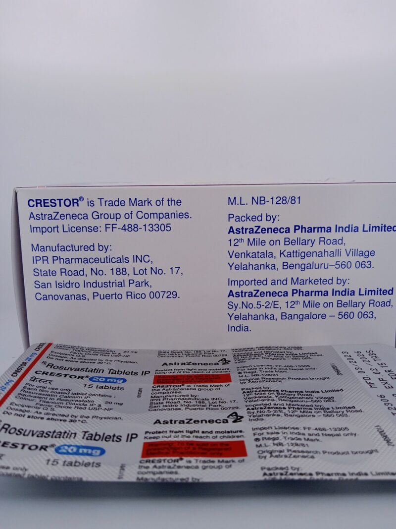 CRESTOR 20 MG - 15 TABLETS - Image 4