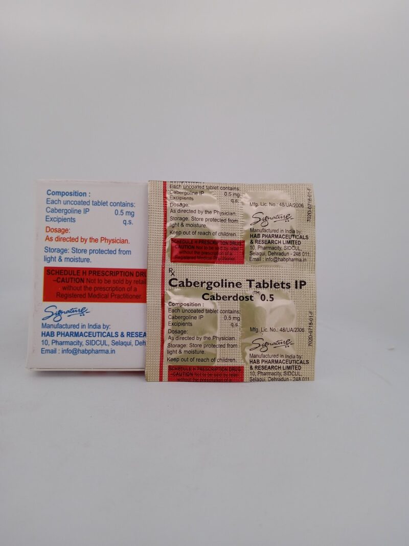 CABERDOST  0.5 MG - 4 TABLET - Image 4