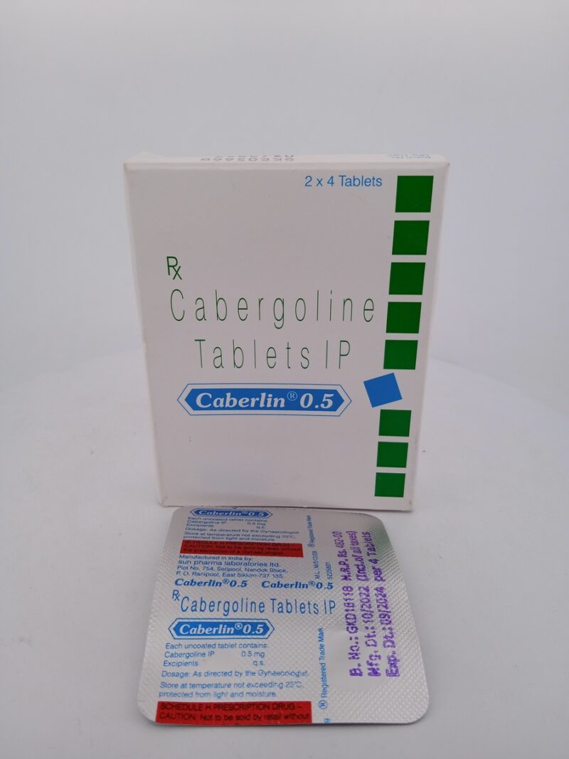 CABERLIN 0.5 MG - 4 TABLETS - Image 3