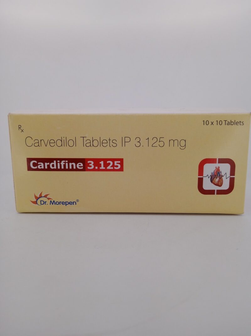 CARDIFINE 3.125MG - 10 TABLET