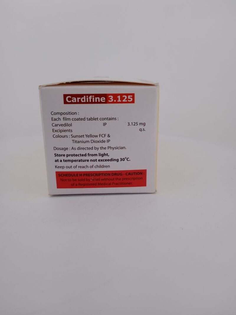 CARDIFINE 3.125MG - 10 TABLET - Image 4