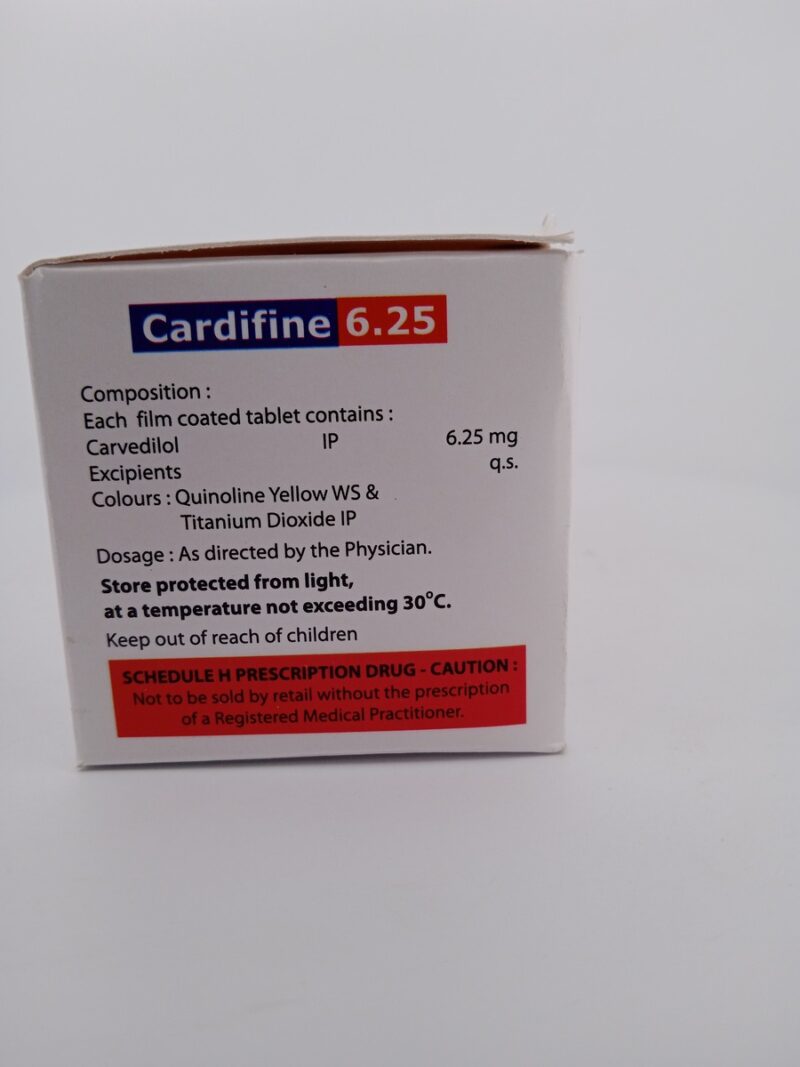 CARDIFINE 6.25MG - 10 TABLET - Image 4