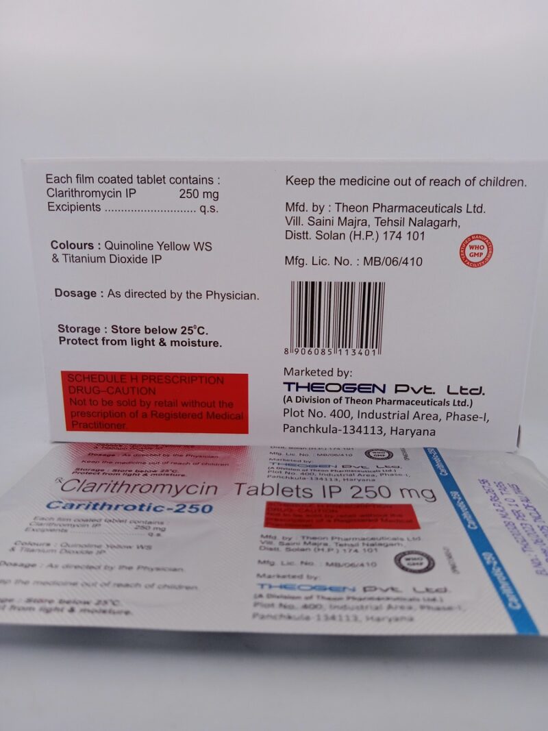 CARITHROTIC 250MG - 10 TABLET - Image 4