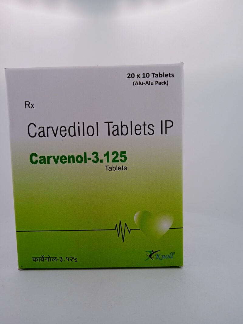 CARVENOL 3.125MG - 10 TABLET