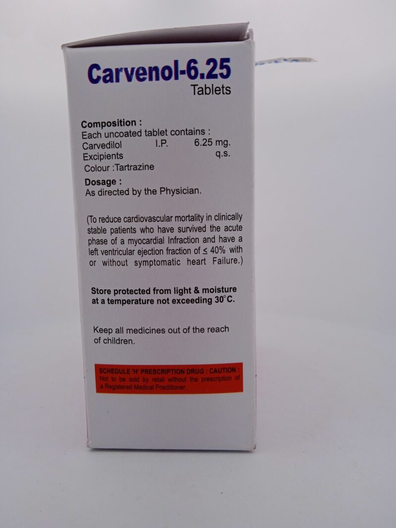 CARVENOL 6.25MG - 10 TABLET - Image 4