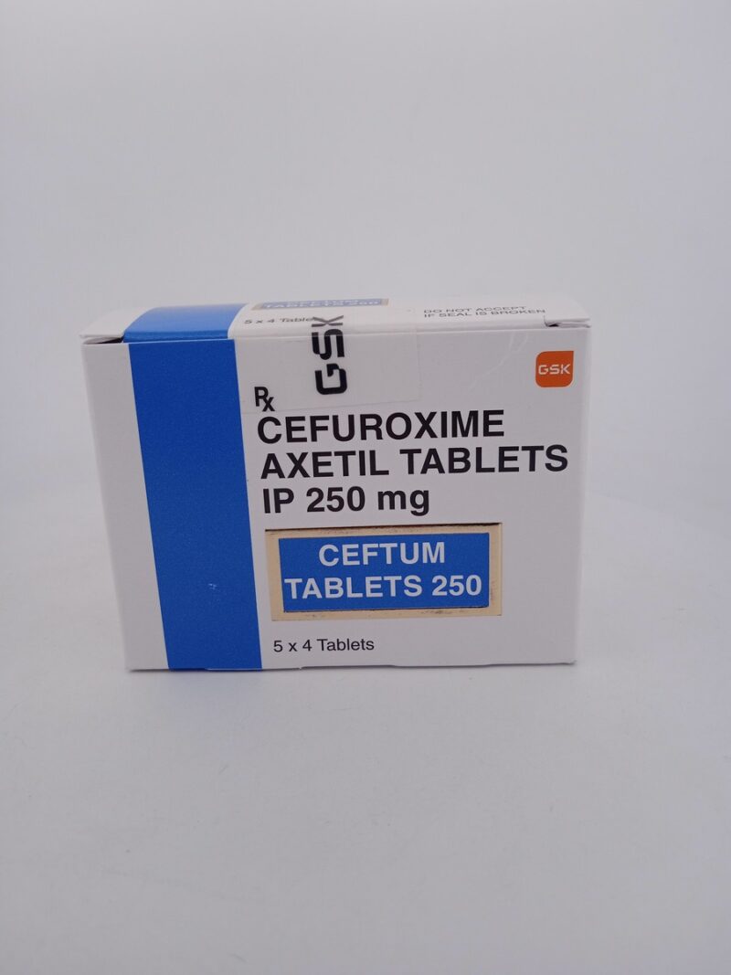 CEFTUM 250 MG - 4 TABLETS