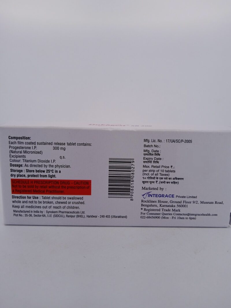 DUBAGEST SR 300 MG - 10 TABLETS - Image 4