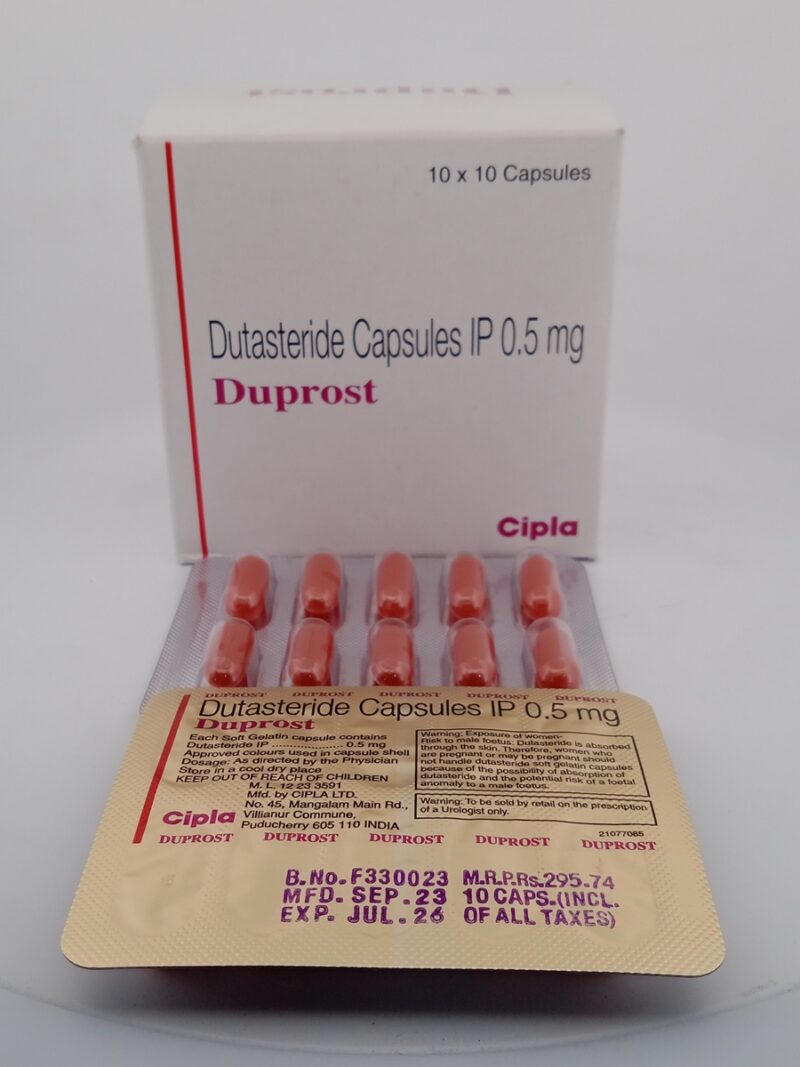 DUPROST 0.5 MG - 10 CAPSULES