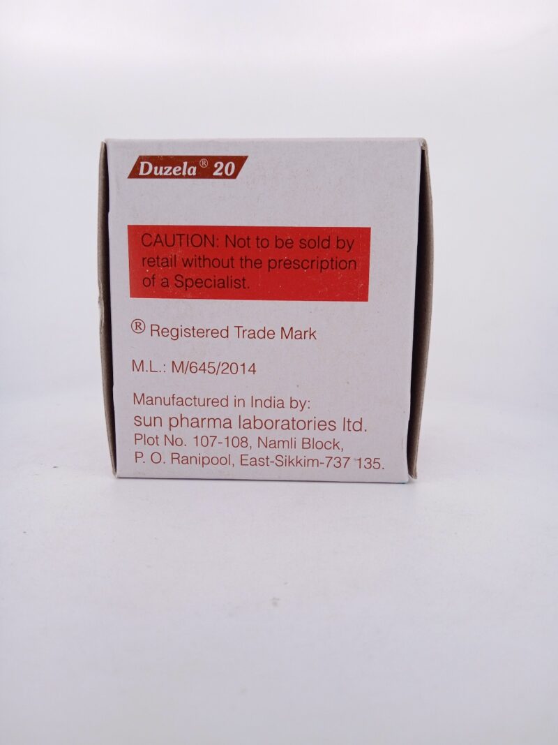 DUZELA 20 MG CAPSULES - 10 CAPSULES - Image 3