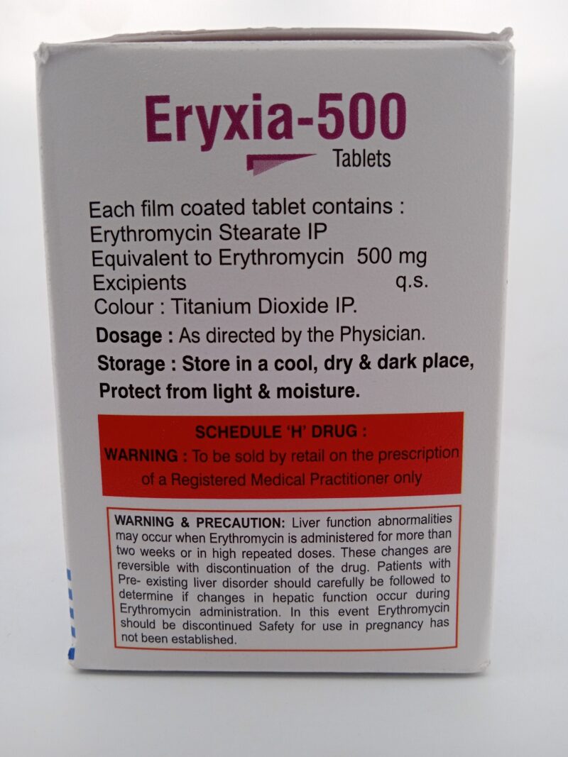 ERYXIA 500MG - 10 TABLETS - Image 4