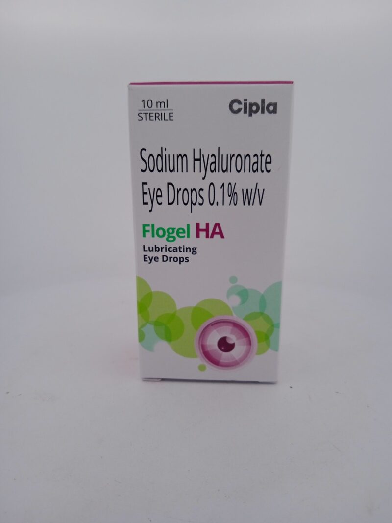 FLOGEL HA EYE DROPS - 1 BOTTLE OF 10ML