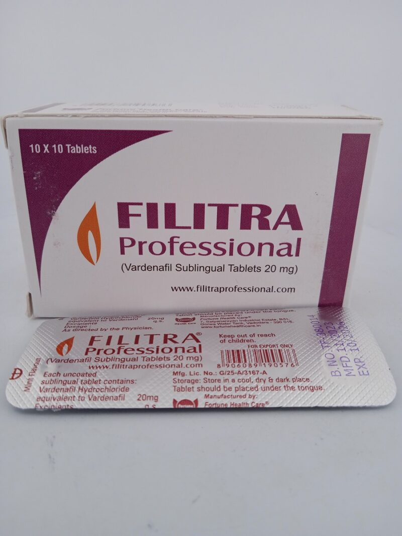 FILITRA PROFESSIONAL 20 MG - 10 TABLETS - Image 3