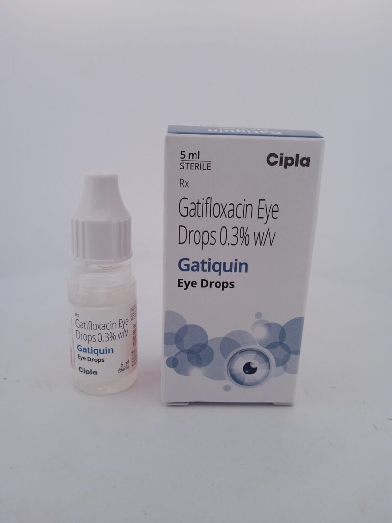 GATIQUIN EYE DROPS - 1 BOTTLE OF 5ML - Image 2