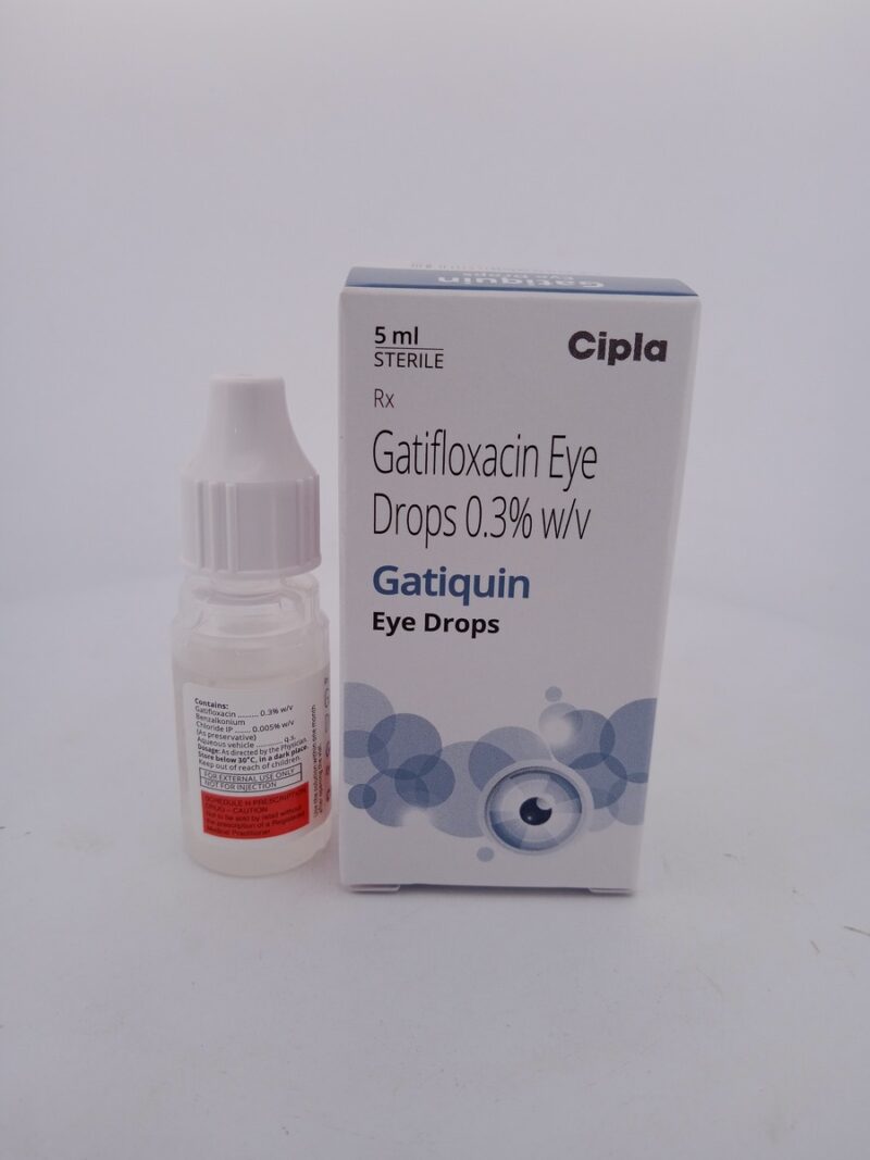 GATIQUIN EYE DROPS - 1 BOTTLE OF 5ML - Image 3