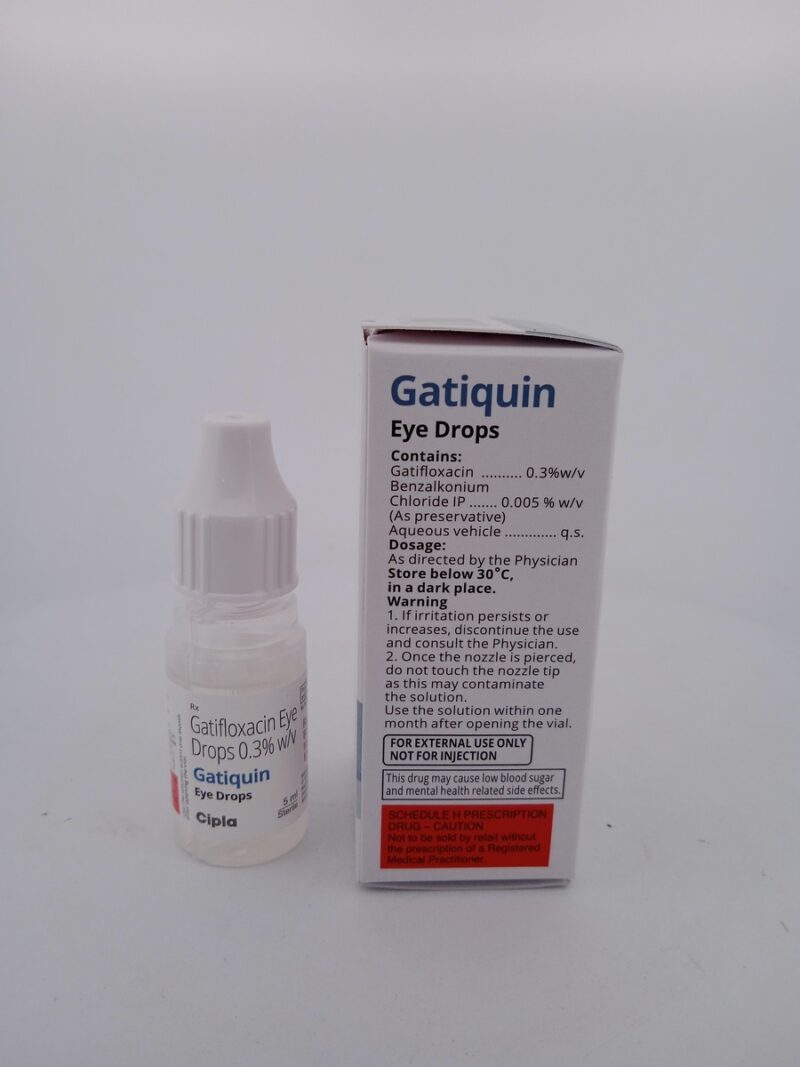 GATIQUIN EYE DROPS - 1 BOTTLE OF 5ML - Image 4