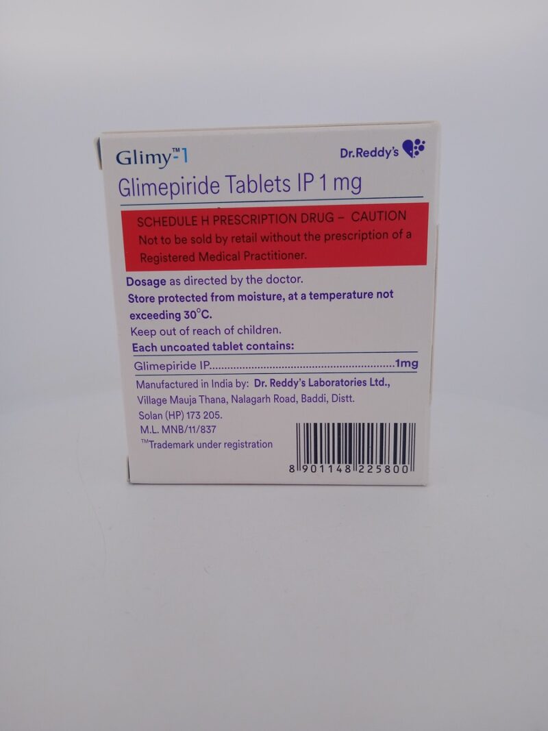 GLIMY 1 MG - 15 TABLETS - Image 4