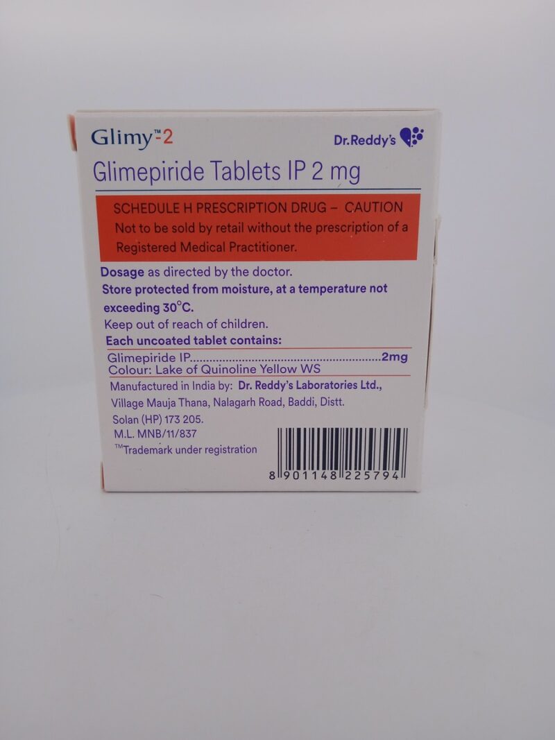 GLIMY 2 MG - 15 TABLETS - Image 4