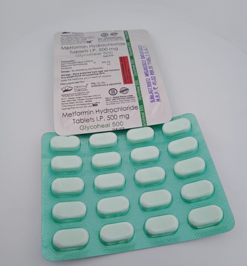 GLYCOHEAL 500 MG - 20 TABLETS - Image 2