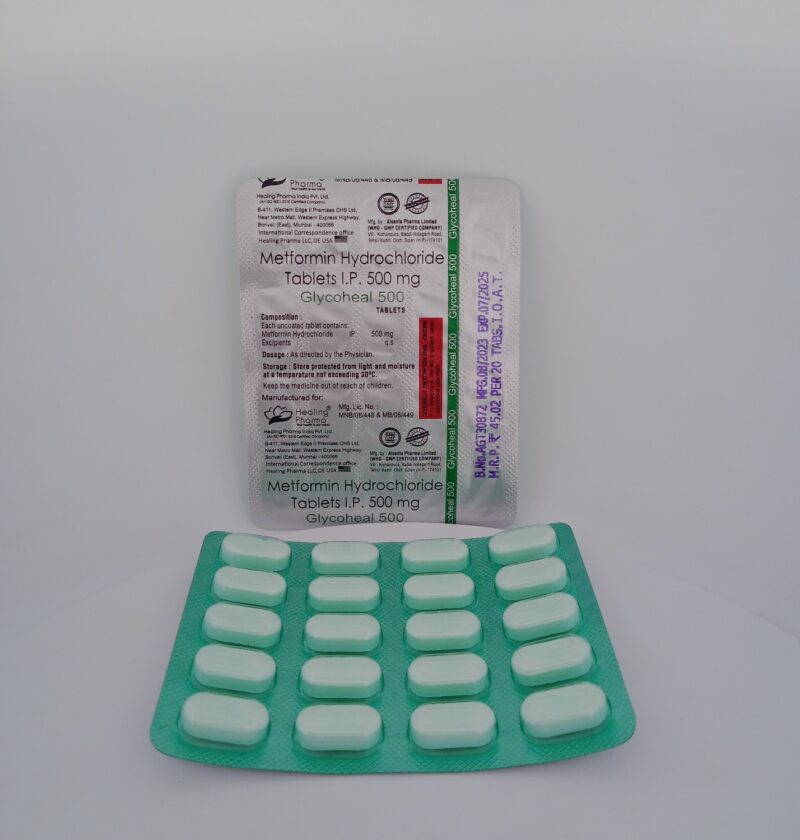 GLYCOHEAL 500 MG - 20 TABLETS - Image 3