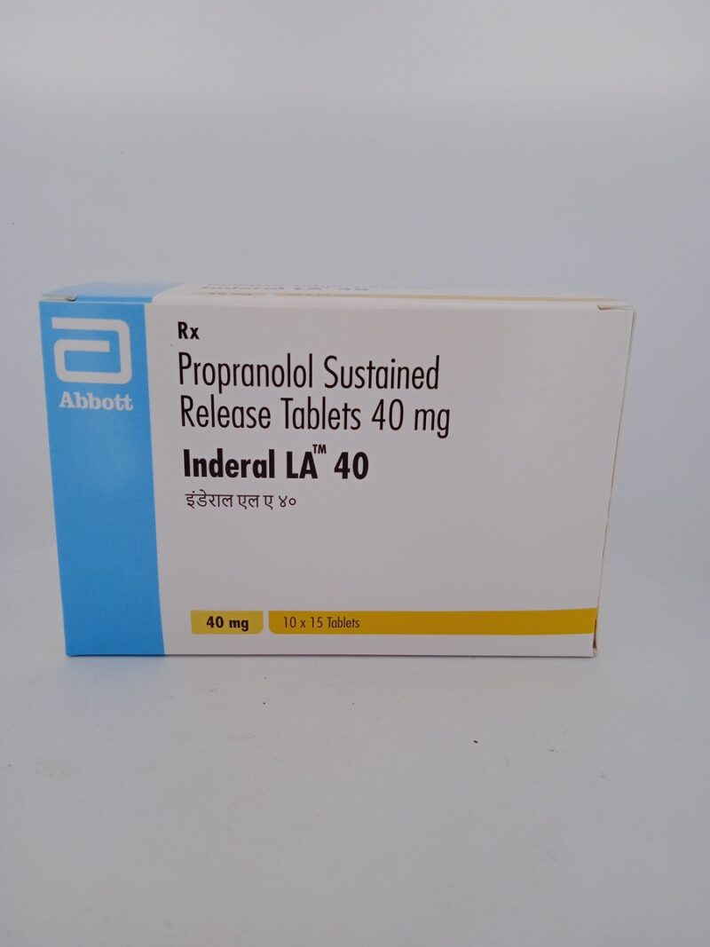 INDERAL LA 40 MG - 15 TABLETS