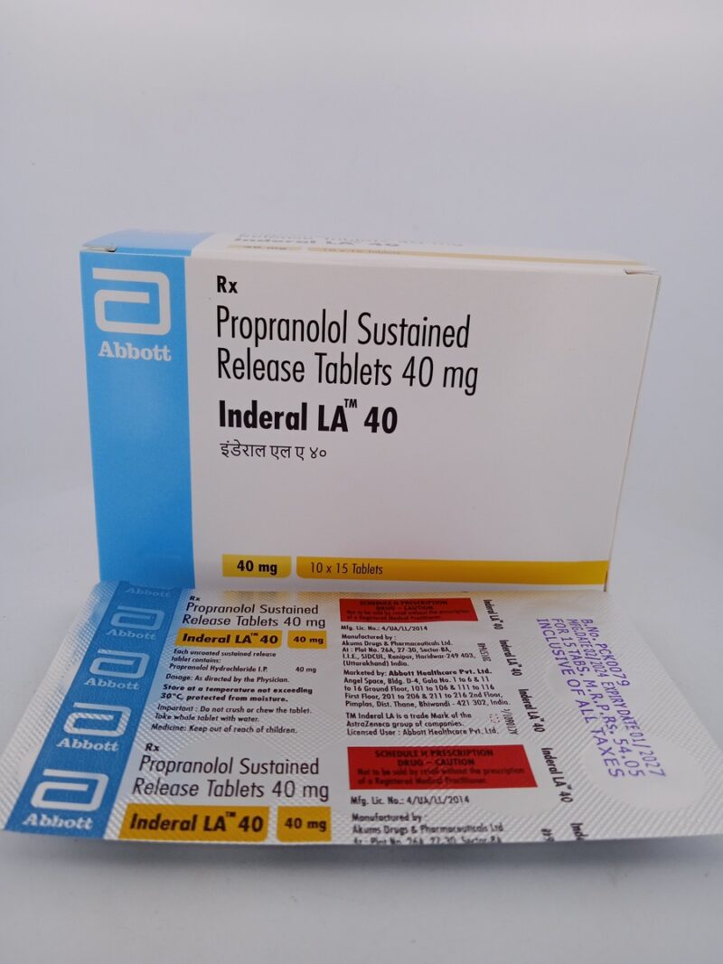 INDERAL LA 40 MG - 15 TABLETS - Image 3