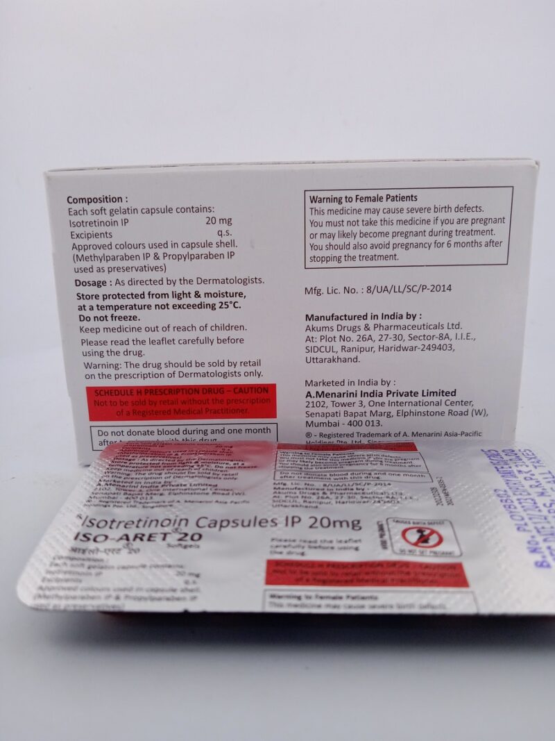 ISO-ARET 20 MG - 10 CAPSULES - Image 4