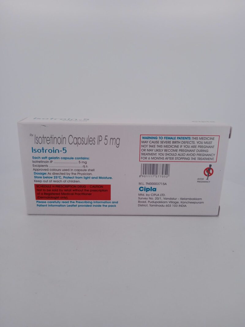 ISOTROIN 5 MG - 10 CAPSULES - Image 4