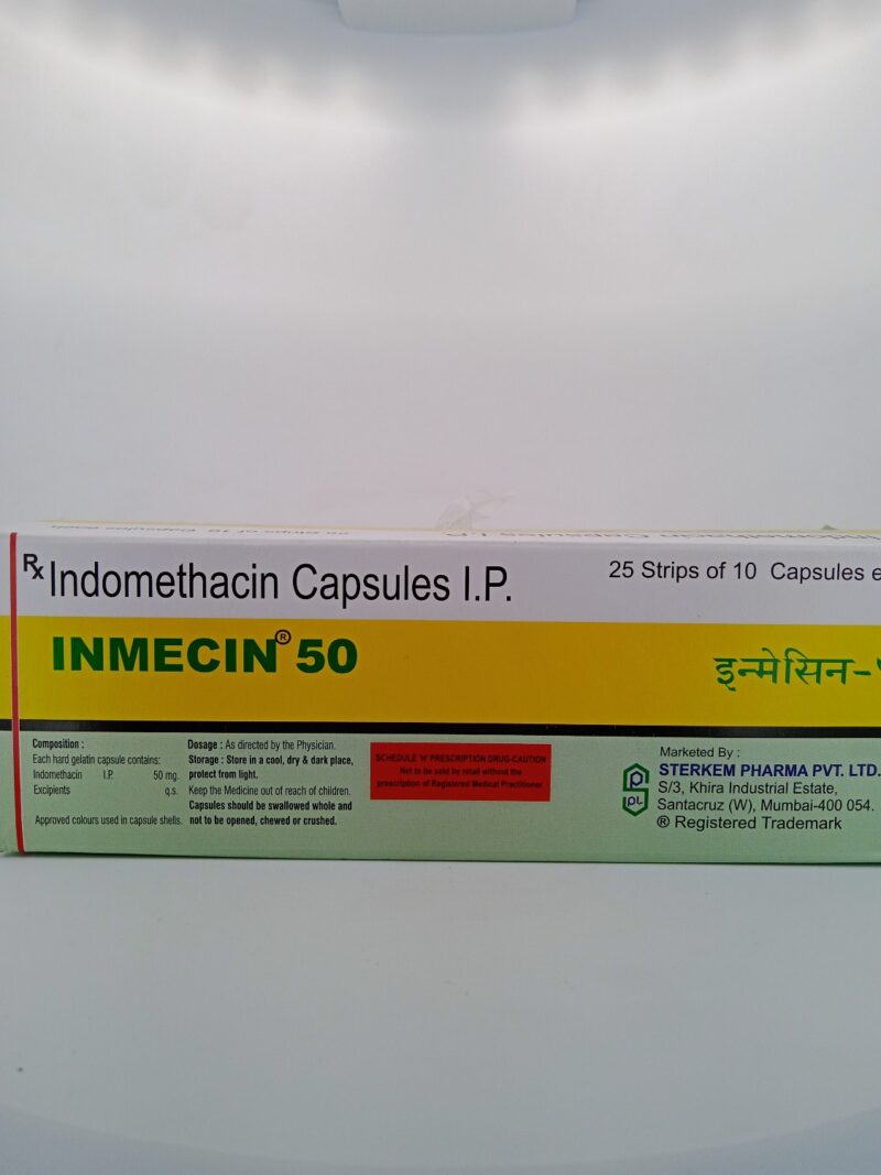 INMECIN 50 MG - 10 TABLETS