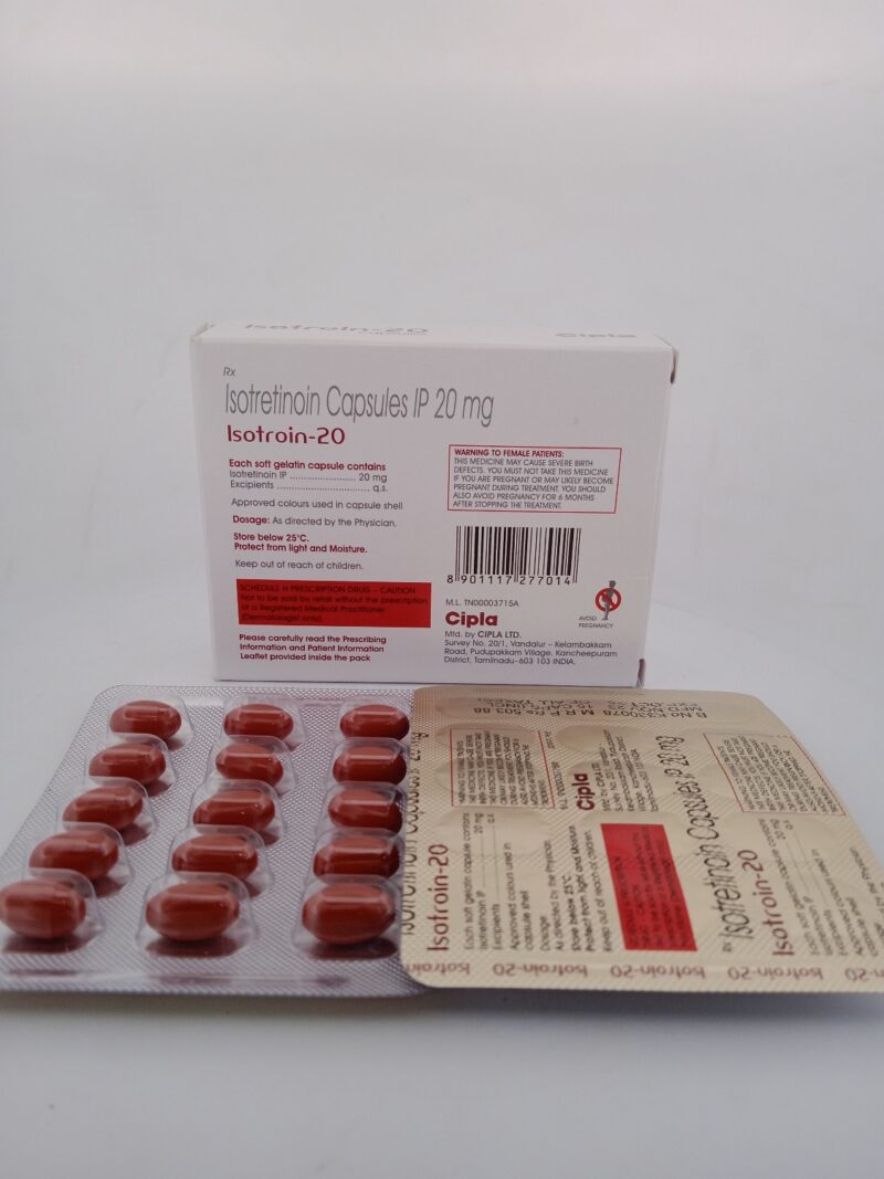 ISOTROIN 20 MG - 15 CAPSULES - Image 4