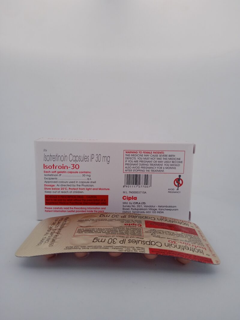 ISOTROIN 30MG - 10 CAPSULES - Image 4