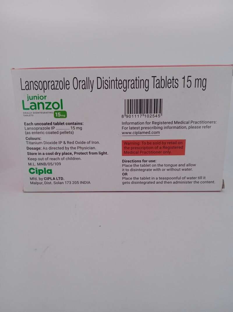 JUNIOR LANZOL 15 MG - 15 TABLETS - Image 4